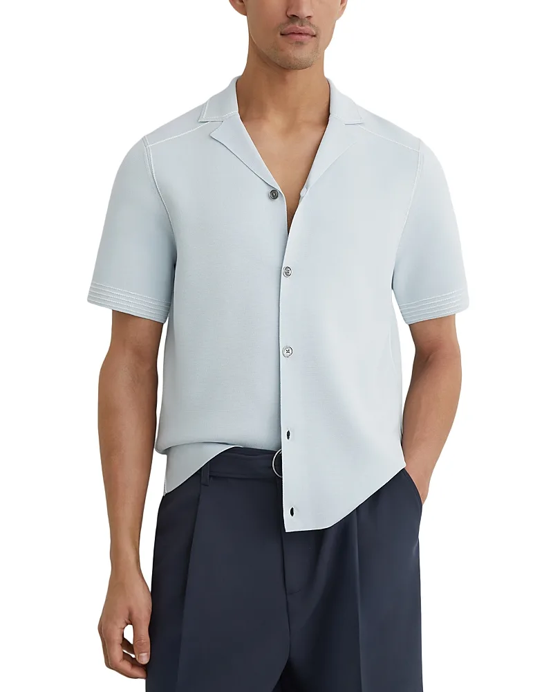 Wandsworth Chain Stitch Camp Shirt by Reiss
