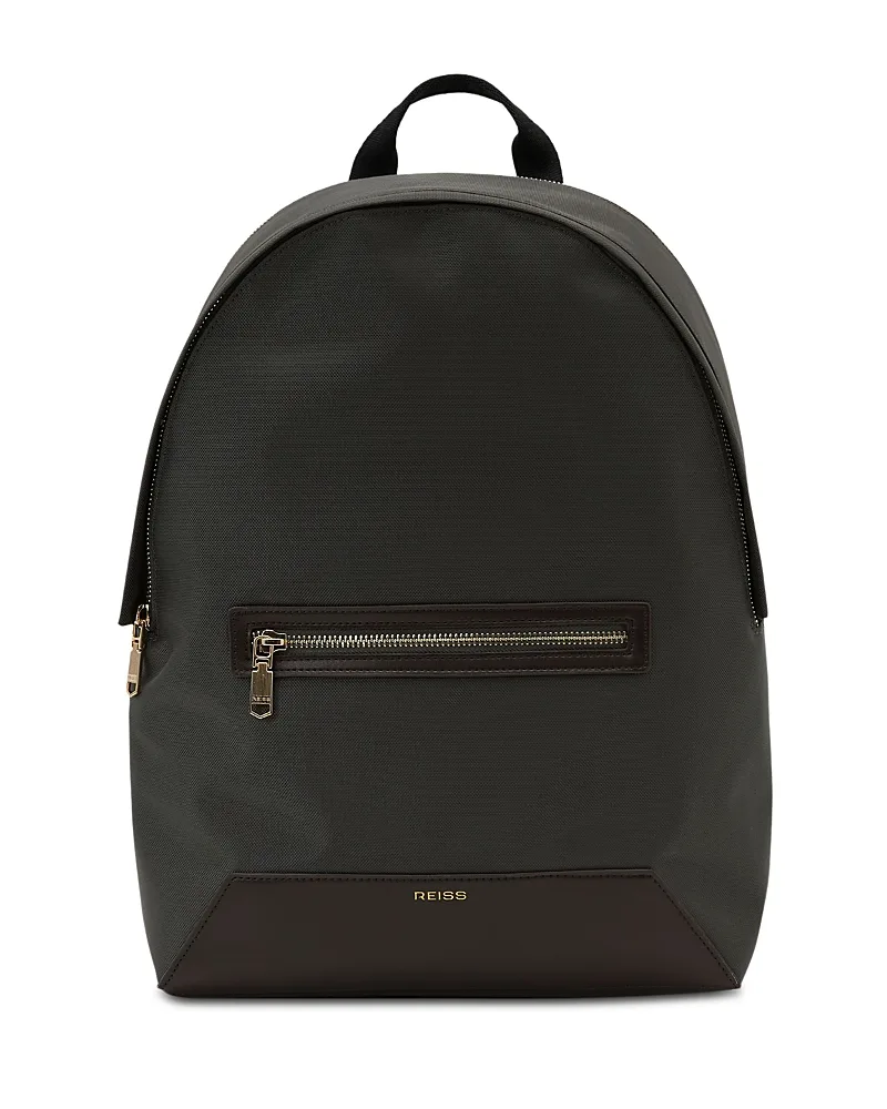 Allen Woven Leather Trim Backpack