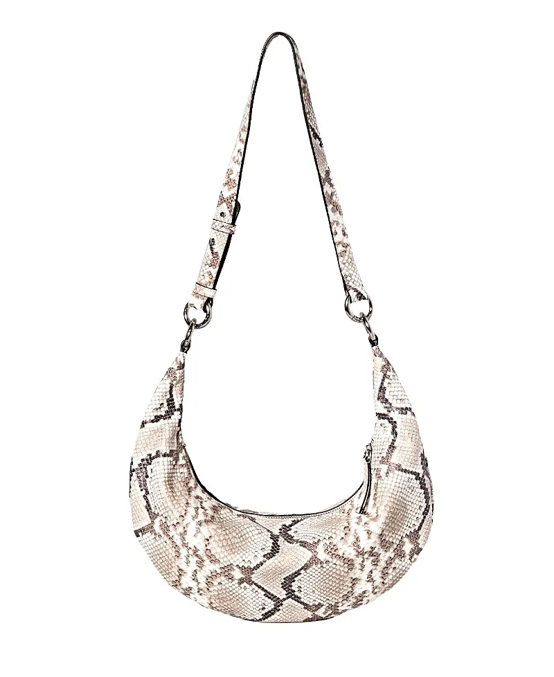 3-In-1 Small Convertible Hobo Crescent Ring Bag
