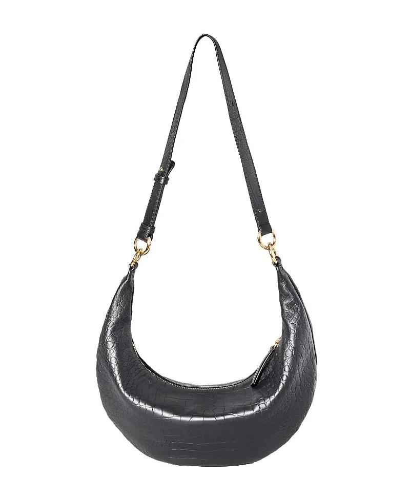 3-In-1 Small Convertible Hobo Crescent Ring Bag by Hyer Goods