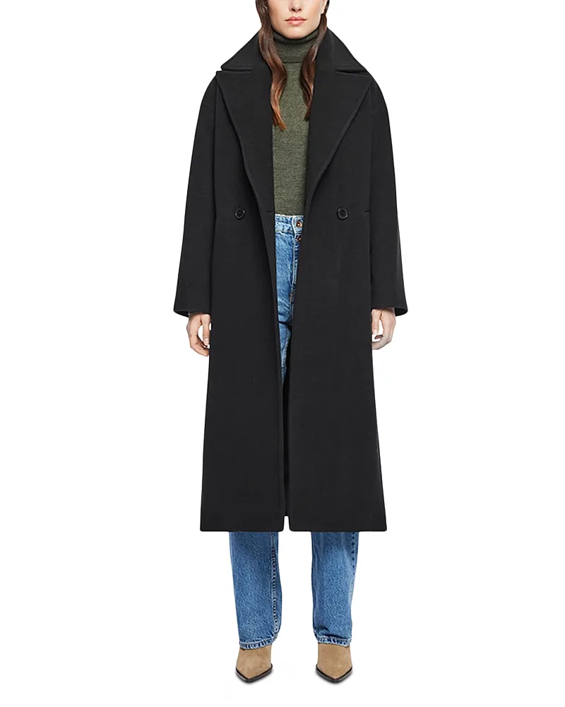 Isabella Oversized Shearling Coat by Hiso