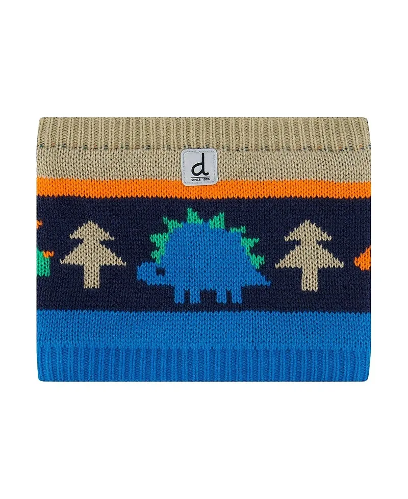 Jacquard Fleece-Lined Knit Neckwarmer by Deux Par Deux