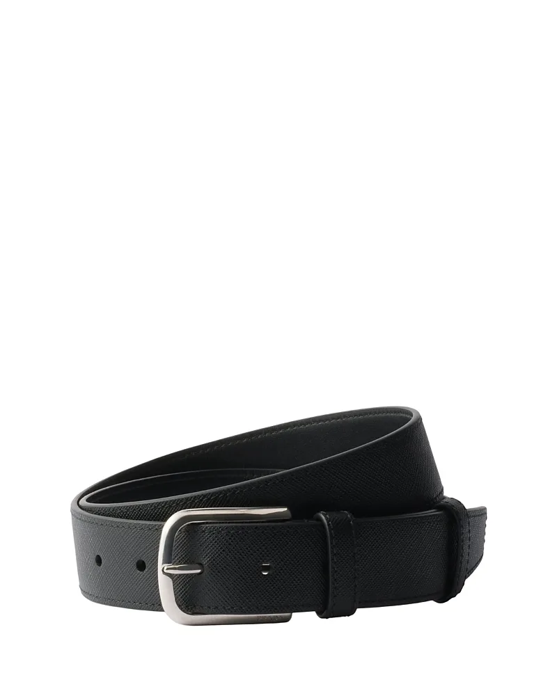 Saffiano Leather Belt by Prada