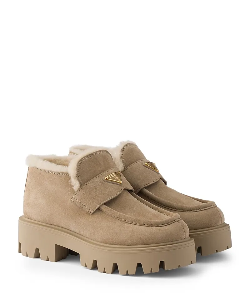 Suede Loafers by Prada