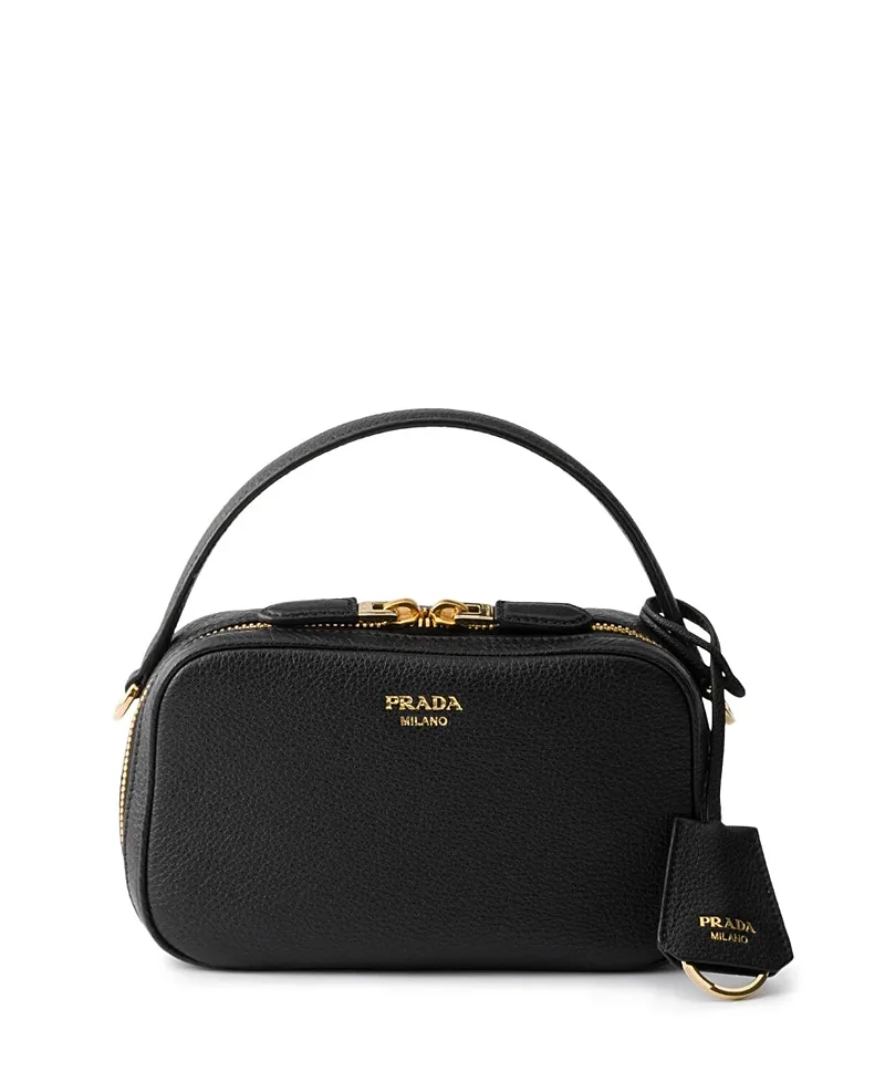 Odette Leather Mini-Bag by Prada