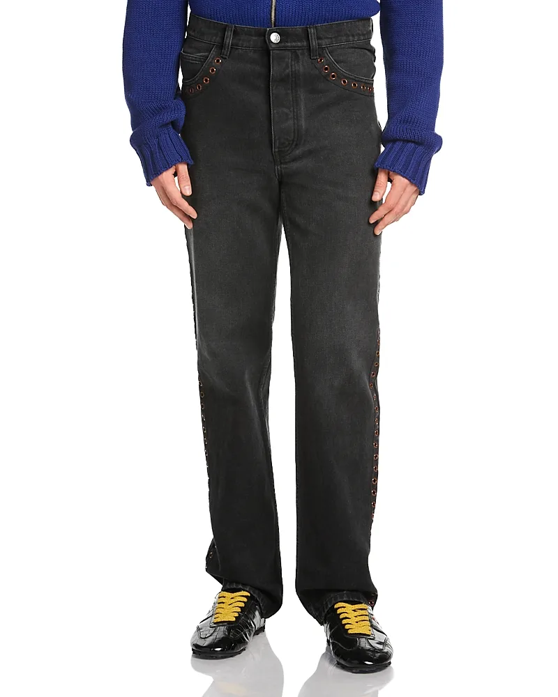 Grommet Slim Fit Jeans by Marni