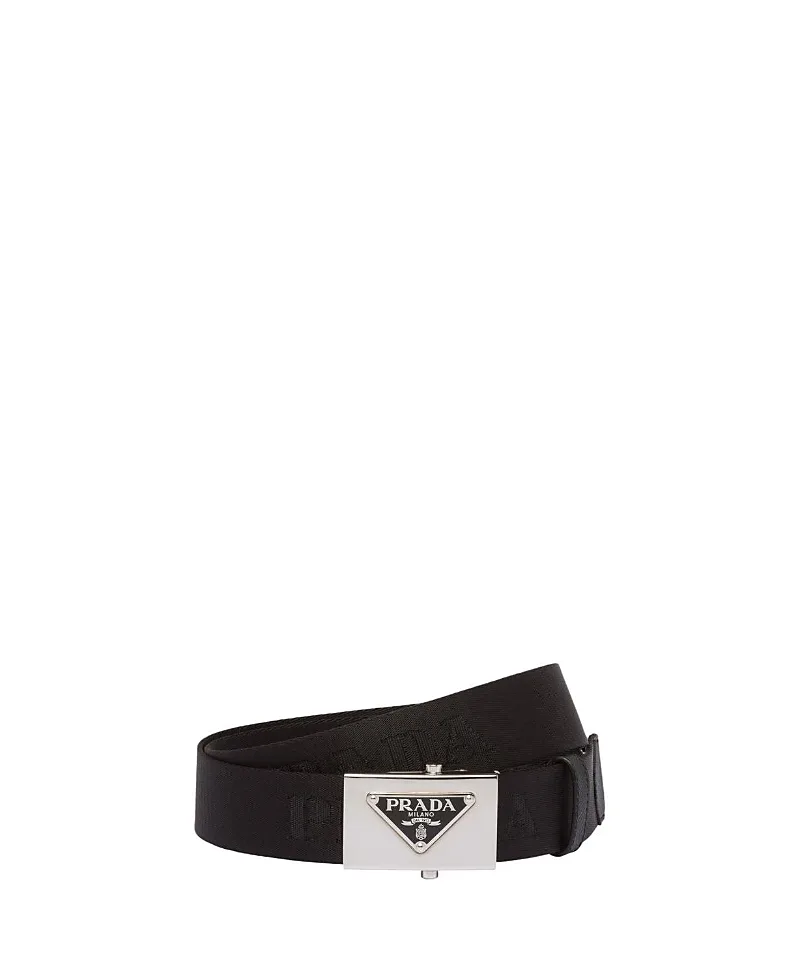 Woven Re-Nylon Belt by Prada