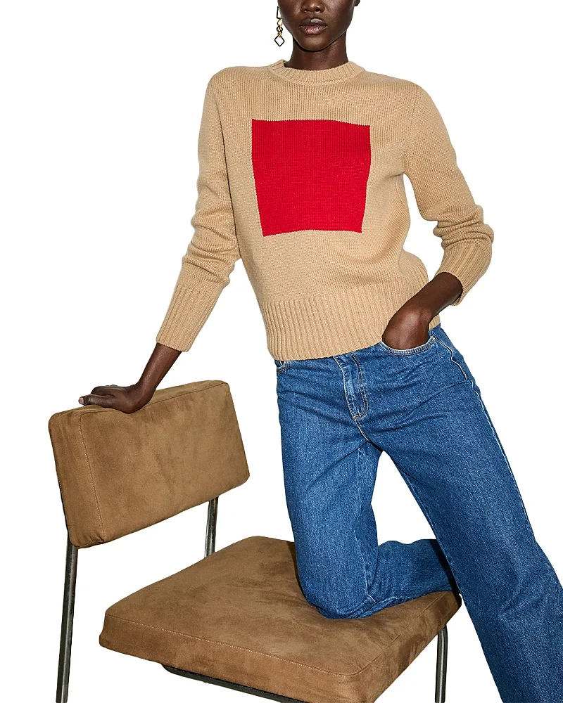 Gelato Wool & Cashmere Inlay Knit Sweater by Max & co.
