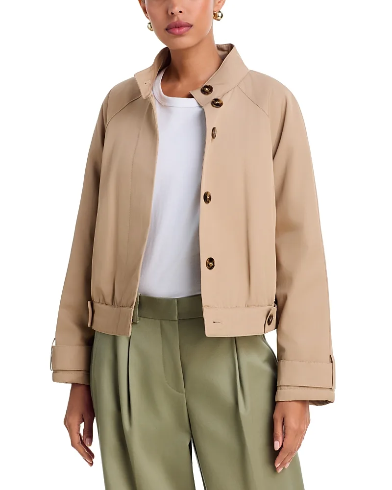 Water Repellent Gabardine Trench Coat by Emme