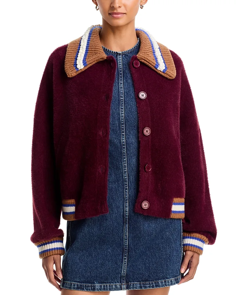 Kamore Collared Knit Jacket by Essentiel Antwerp