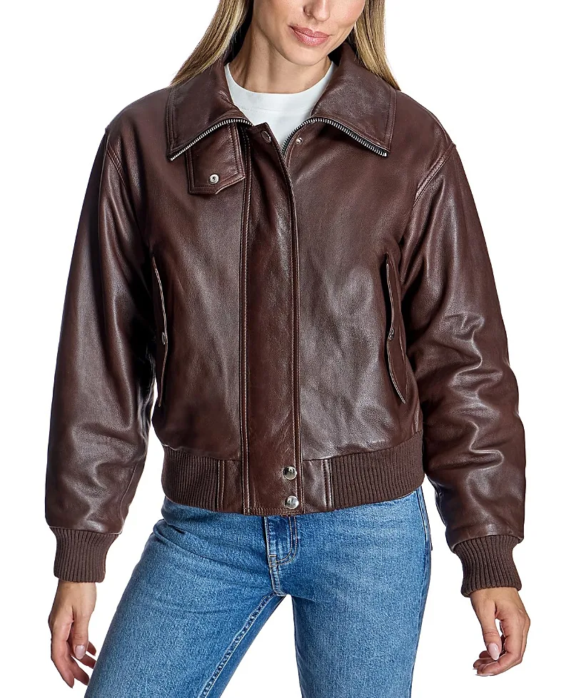 Leather Bomber