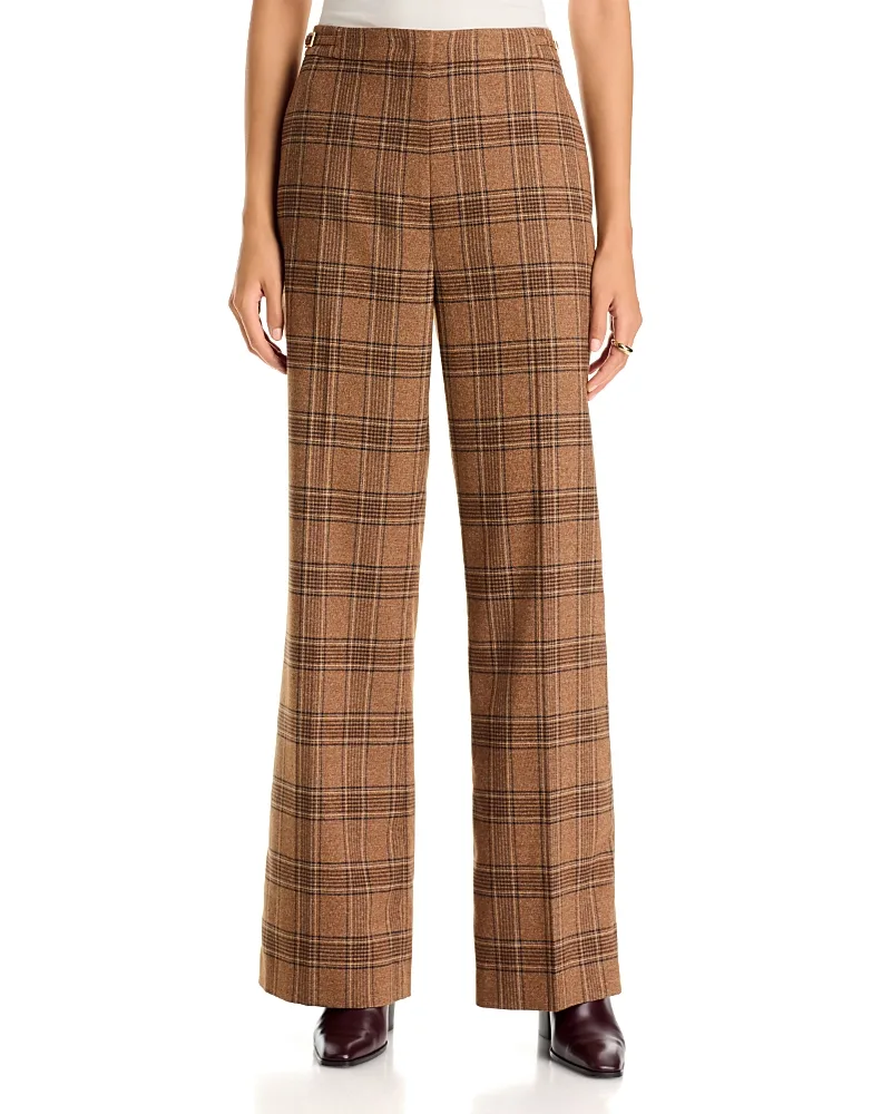 High Waisted Straight Bootcut Pants