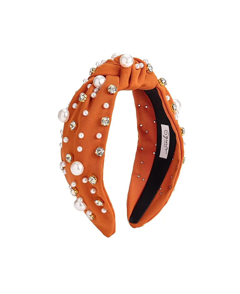 Spice Pearl Gemstone Headband by Sweet Wink