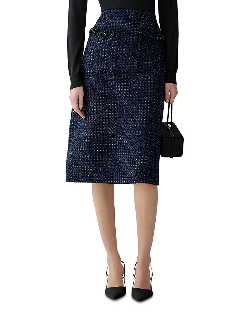 Embellished a Line Skirt by Carolina Herrera