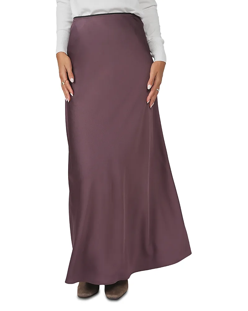 Satin a Line Slip Skirt