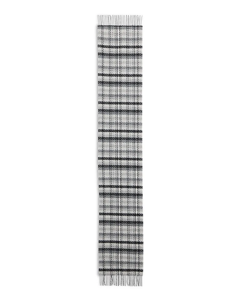 Tweed Plaid Cashmere Scarf