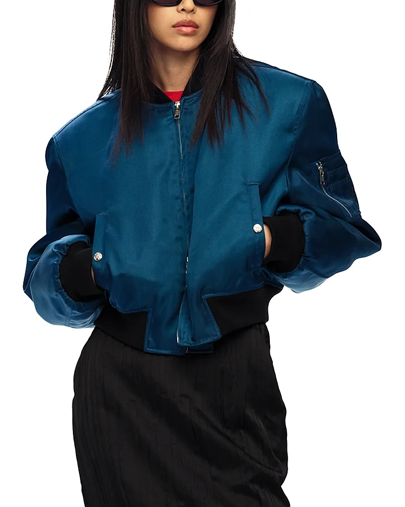 Cropped Bomber Jacket by Willy Chavarria