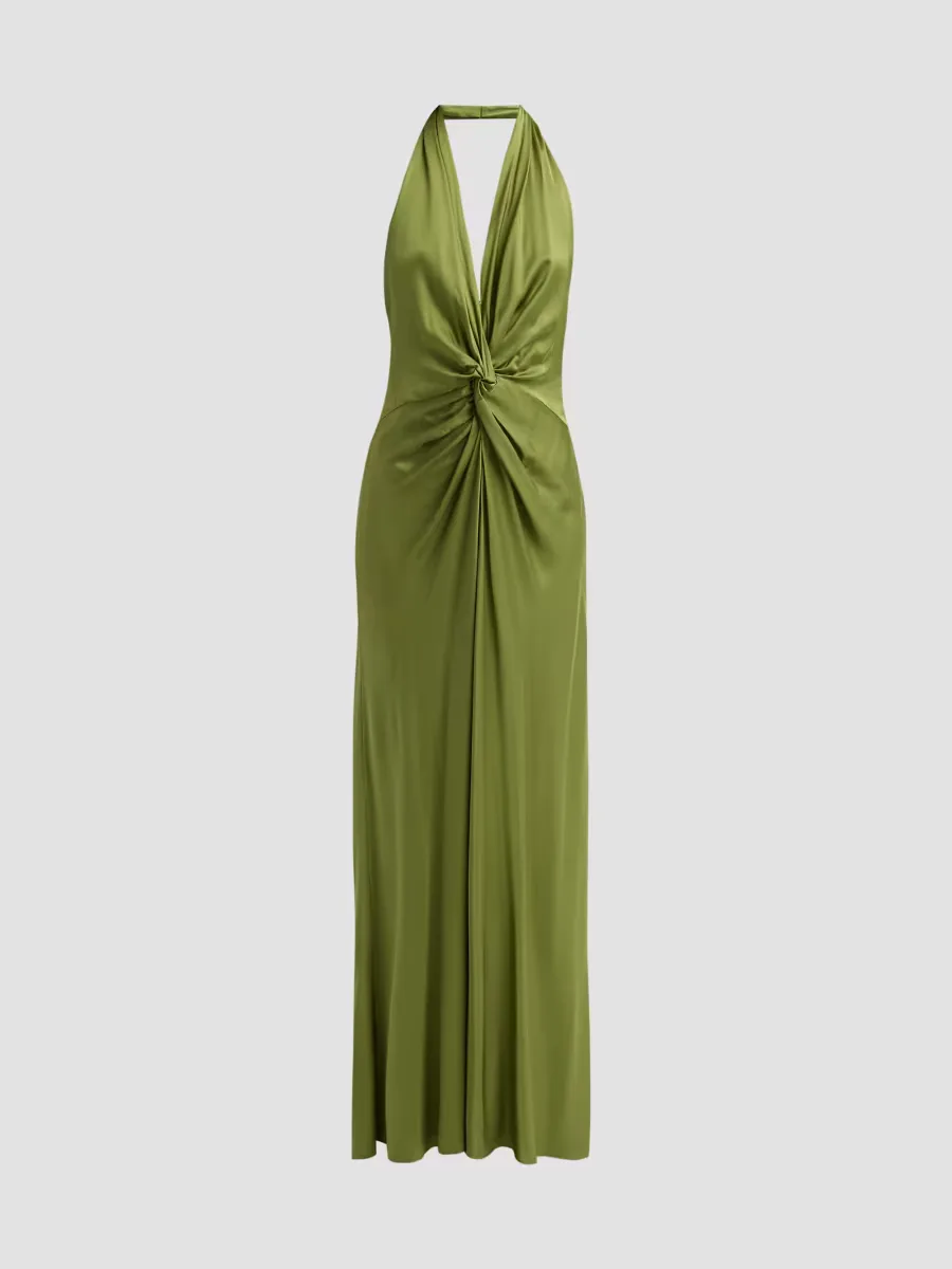 Mabel Twist-Knot Halter Gown by A.L.C.