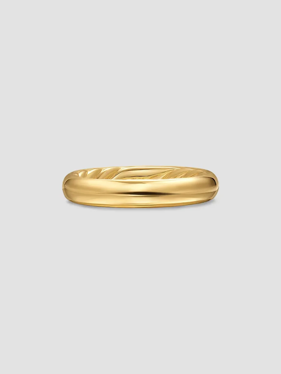 DY Mercer Band Ring in 18K Yellow Gold, 3.7MM