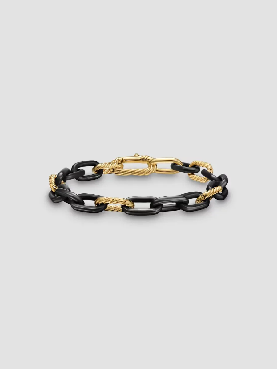 DY Madison Chain Bracelet in Black Titanium by David Yurman