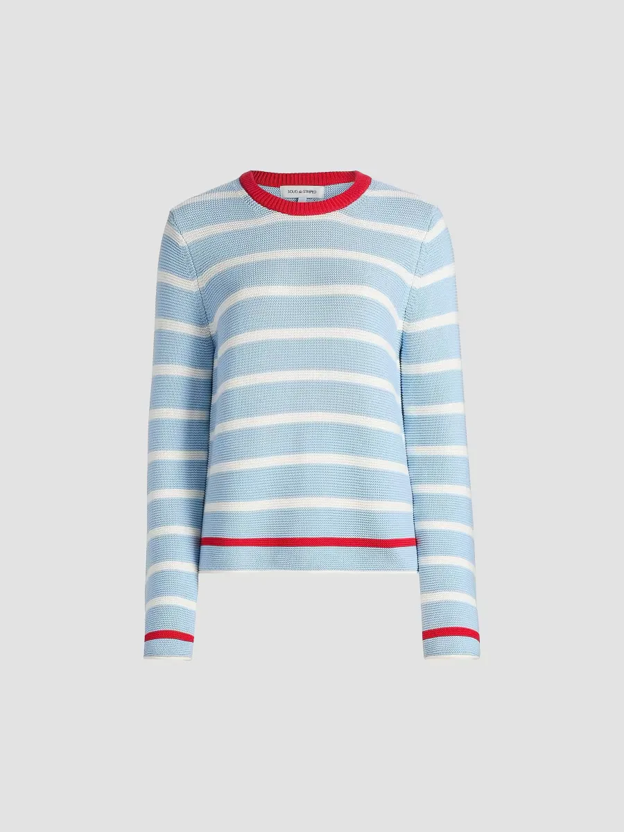 The Hudson Striped Knit Sweater by Solid & Striped