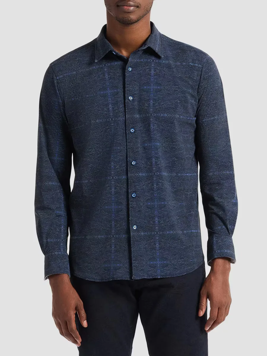 Irving Motion Button-Front Shirt by Robert Graham