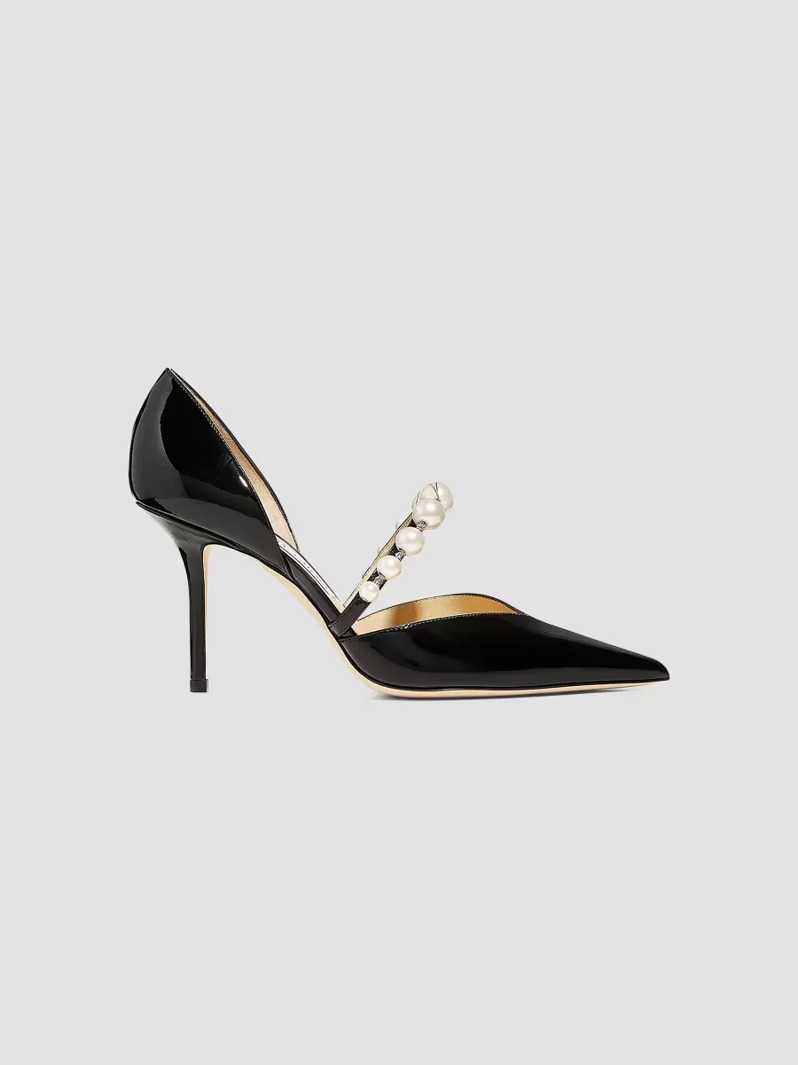 Aurelie D'orsay 85MM Pearl & Patent Leather Pumps by Jimmy Choo