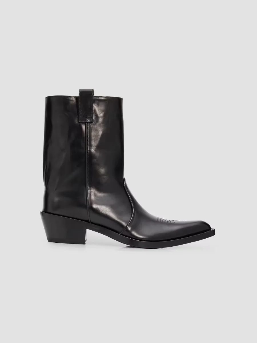 Clive 35MM Leather Ankle Boots by Khaite