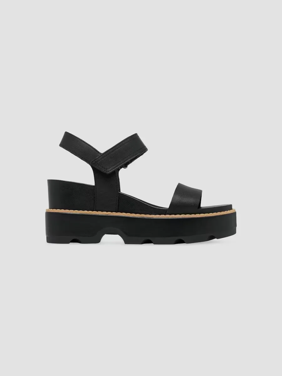 Joanie IV 75MM Leather Y-Strap Wedge Sandals