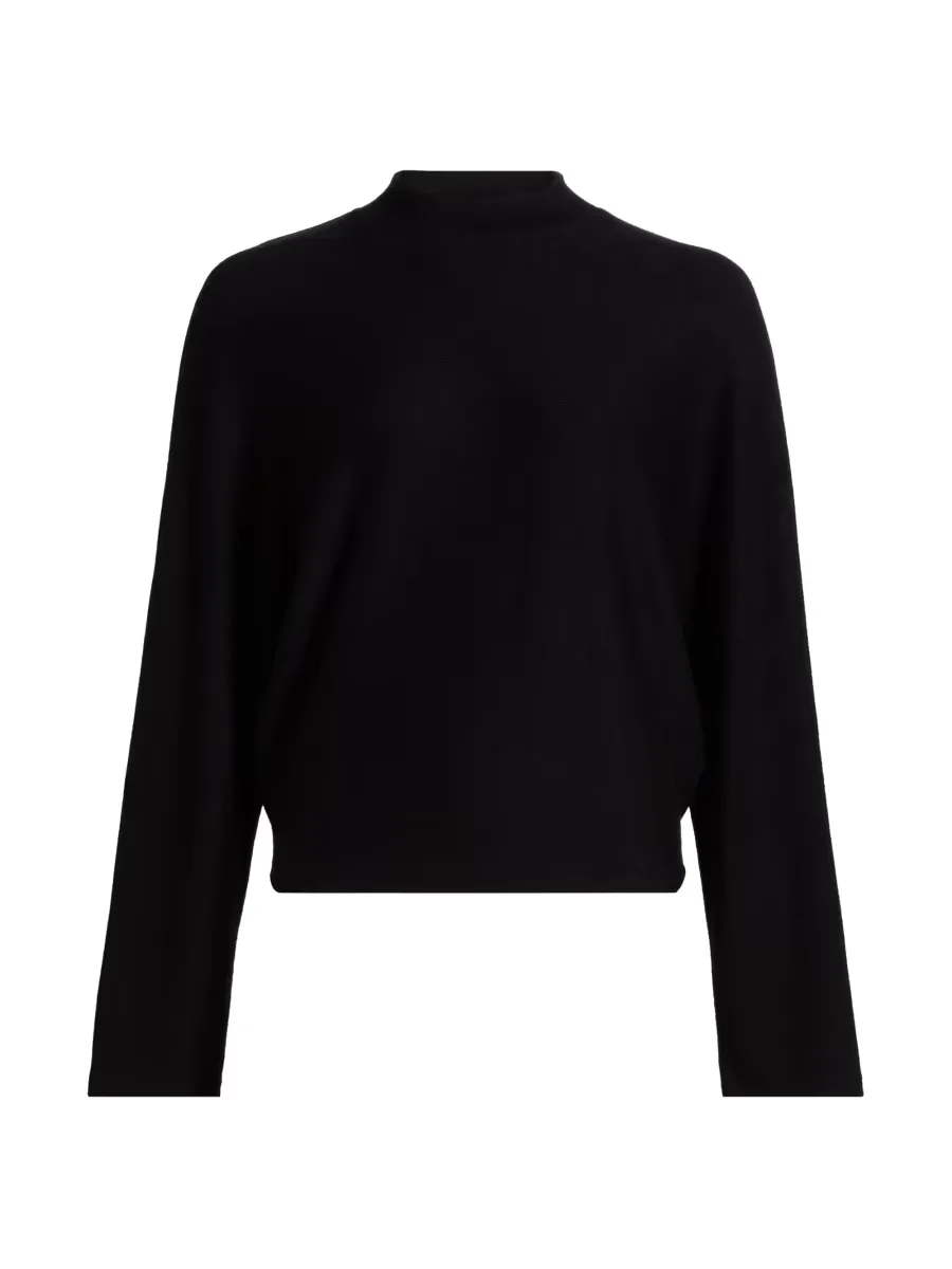 Mock-Turtleneck Dolman-Sleeve Sweater by Vince