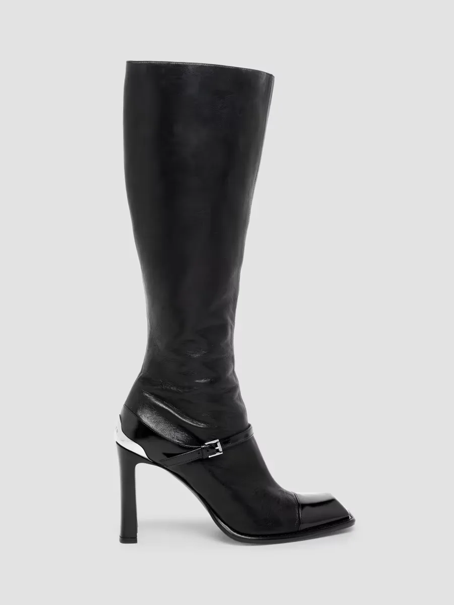 Camden 95MM Leather Knee-High Boots by McQueen