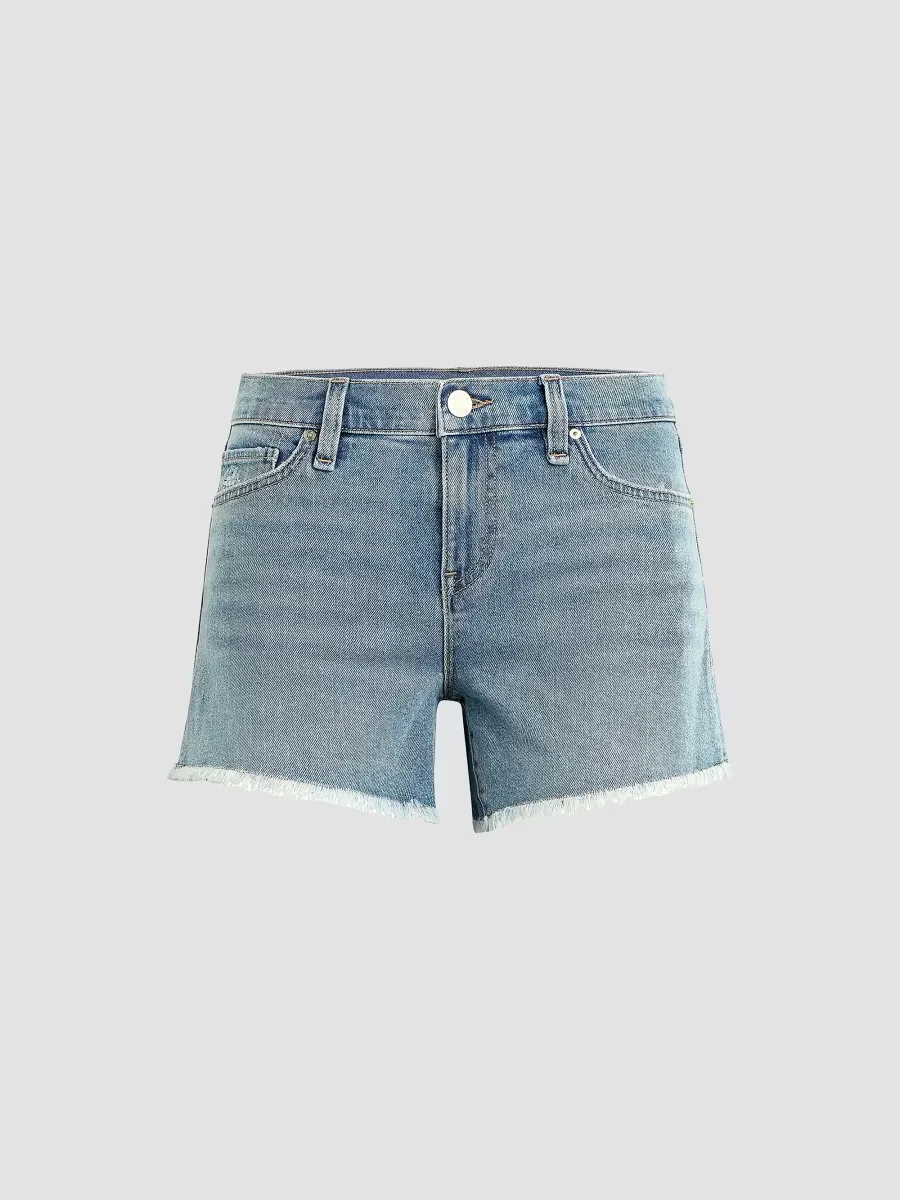 Gemma Mid-Rise Denim Shorts by Hudson Jeans
