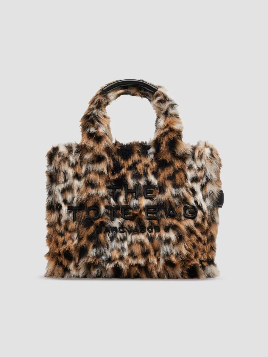 The Small Tote Leopard Faux Fur Bag by Marc Jacobs