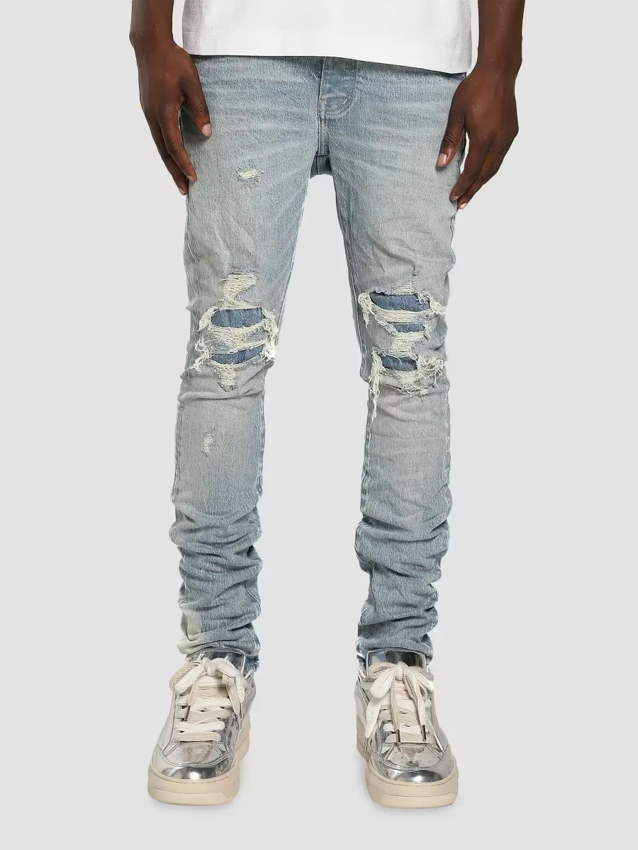 Garda Repairs Distressed Skinny Jeans by Purple Brand