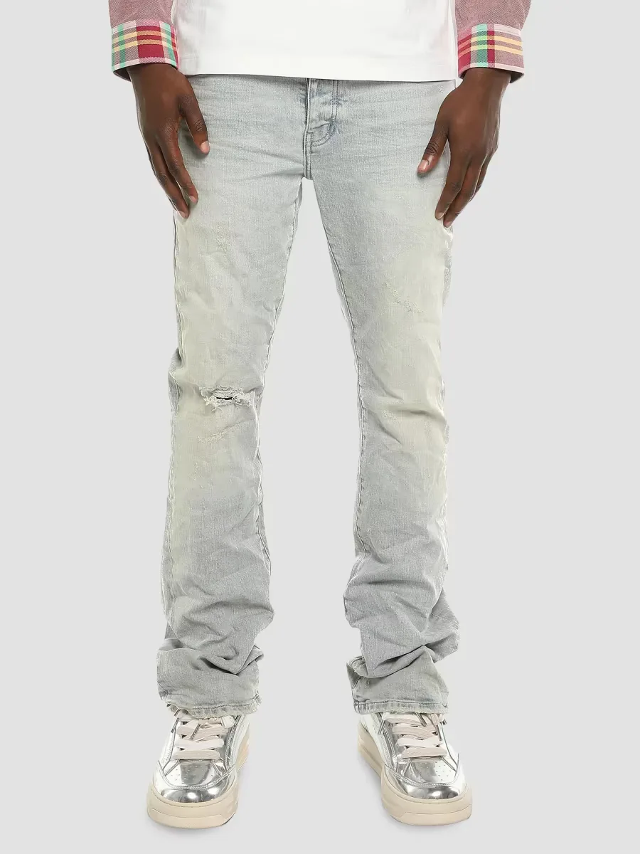 Distressed Stretch-Skinny Jeans by Purple Brand