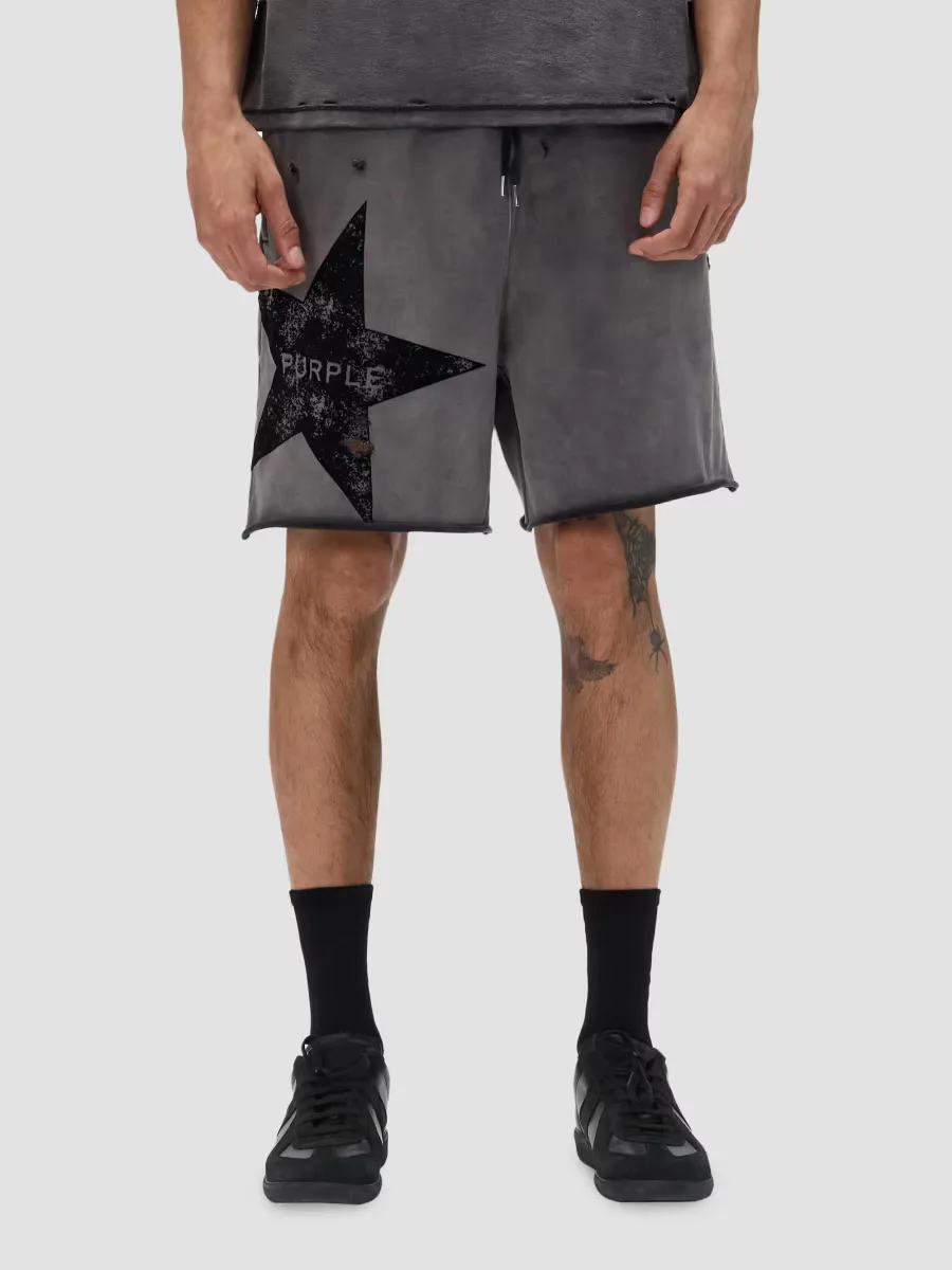 Midweight Fleece Drawstring Shorts by Purple Brand