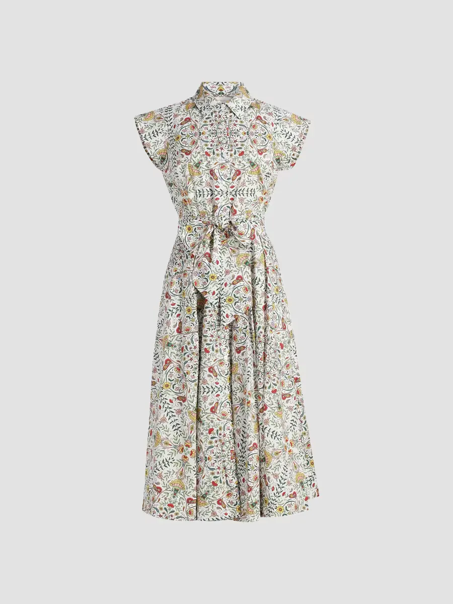 The Fran Folk Floral Shirtdress by Elie Tahari