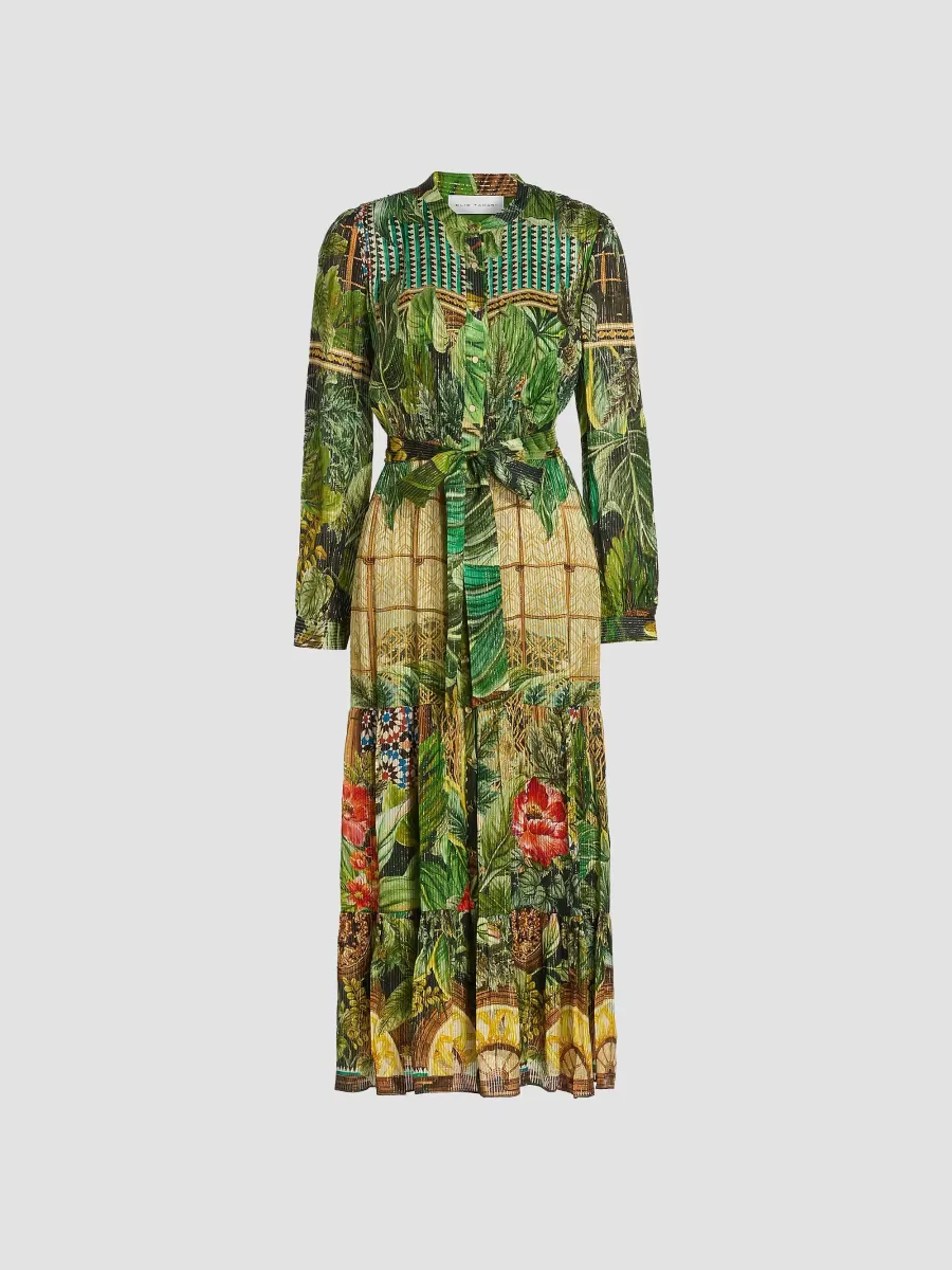 The Lilou Printed Midi Shirtdress by Elie Tahari