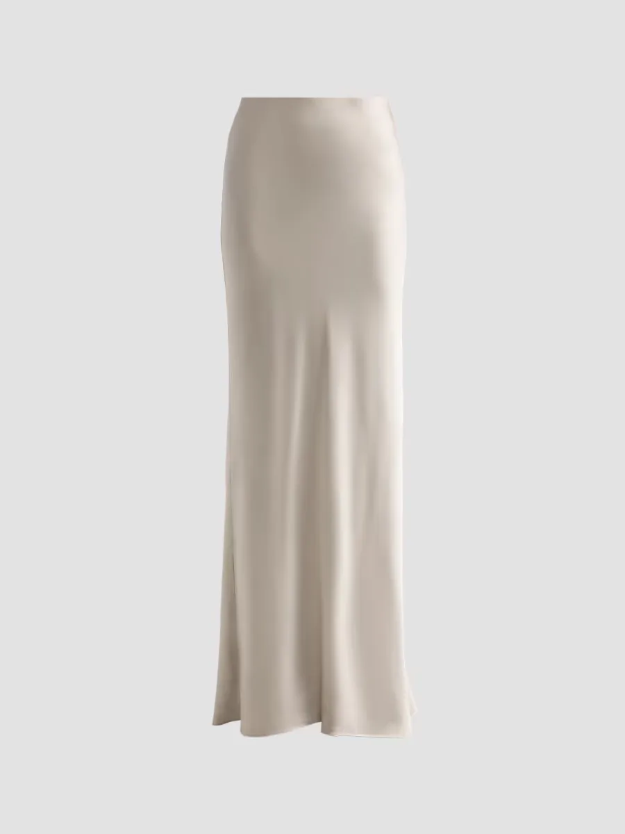 Medina Satin Maxi Skirt