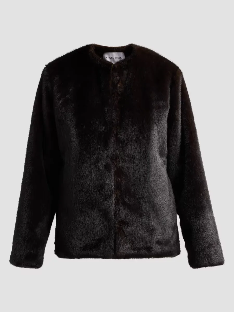Griselda Faux-Fur Coat by Veronica Beard