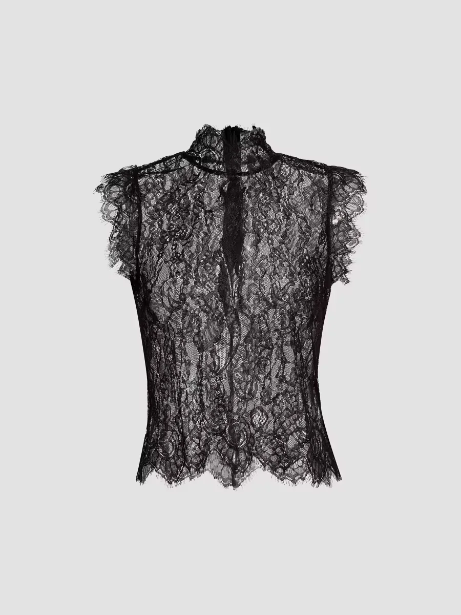 Tours Lace Sleeveless Top by L'AGENCE