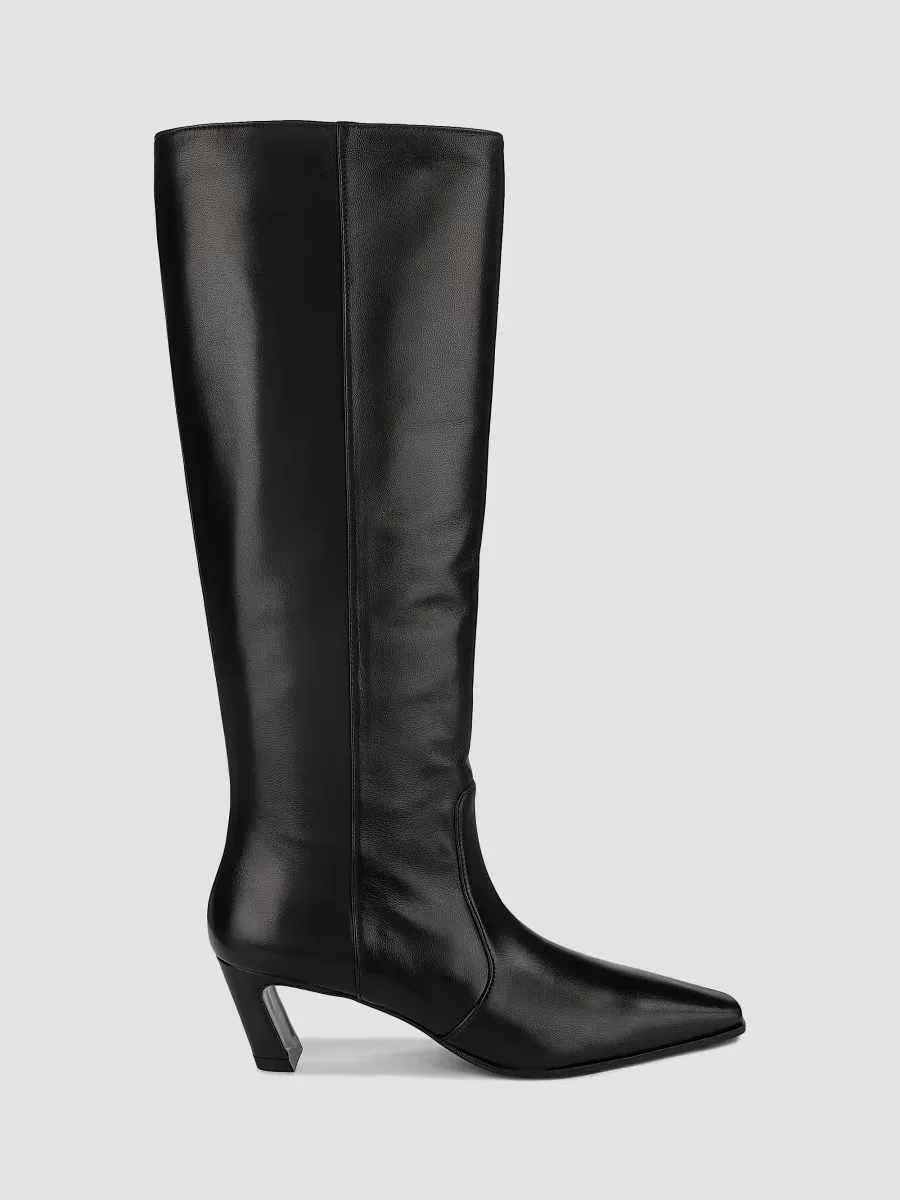 Stassi 50MM Leather Boots by Stuart Weitzman