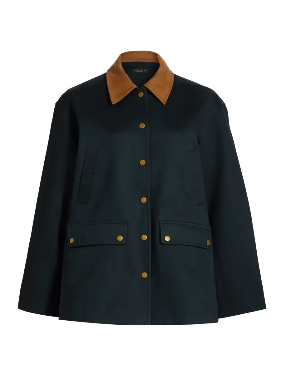 Cassidy Canvas Snap-Front Jacket by rag & bone