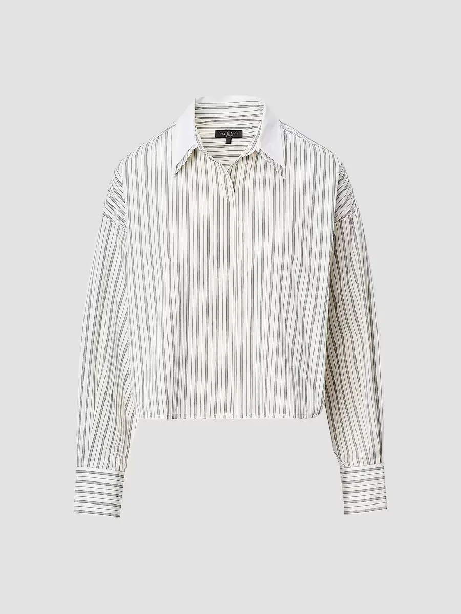 Marin Stripe Layered Cotton Shirt