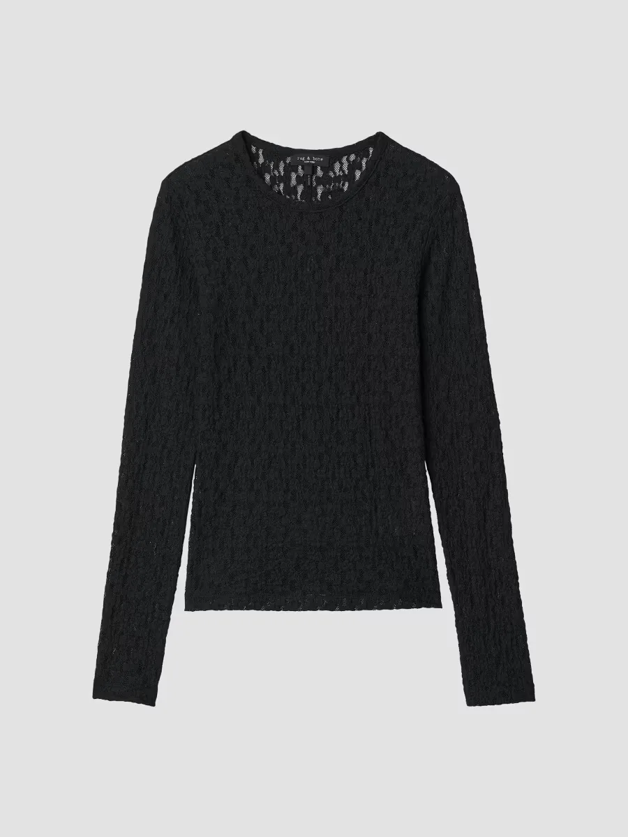 Bardot Lace Long-Sleeve Top by rag & bone