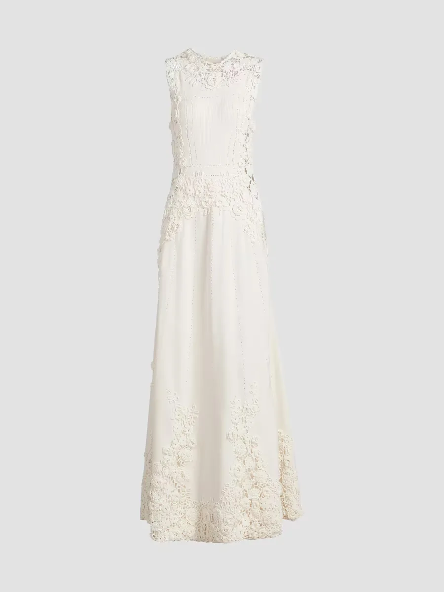 Genoveva Floral Embroidered Maxi Dress