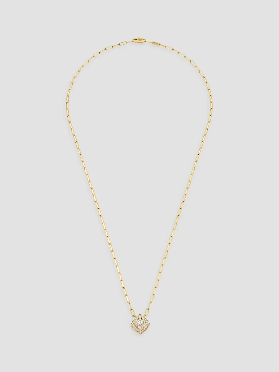Le Cube Diamant 18K Yellow Gold & 0.22 TCW Diamond Extra Large Pendant Necklace
