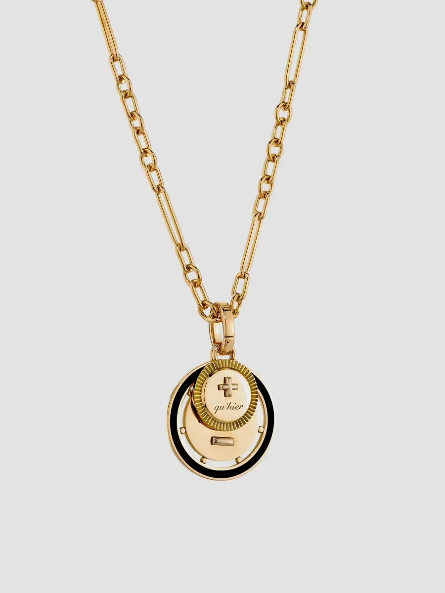 Ever Growing Vivacity 18K Yellow Gold & Ceramic Pendant Necklace by Foundrae