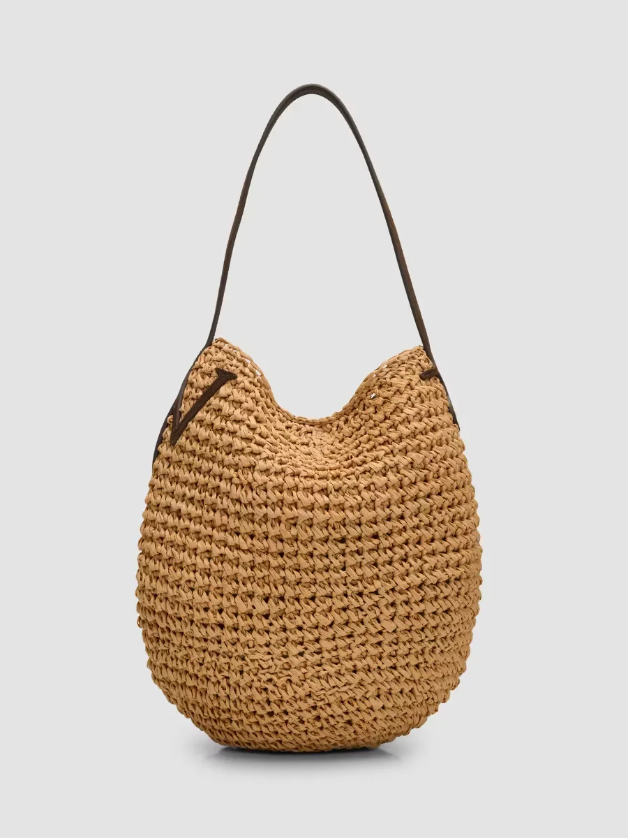 Small Raffia Shoulder Bag by JW Anderson