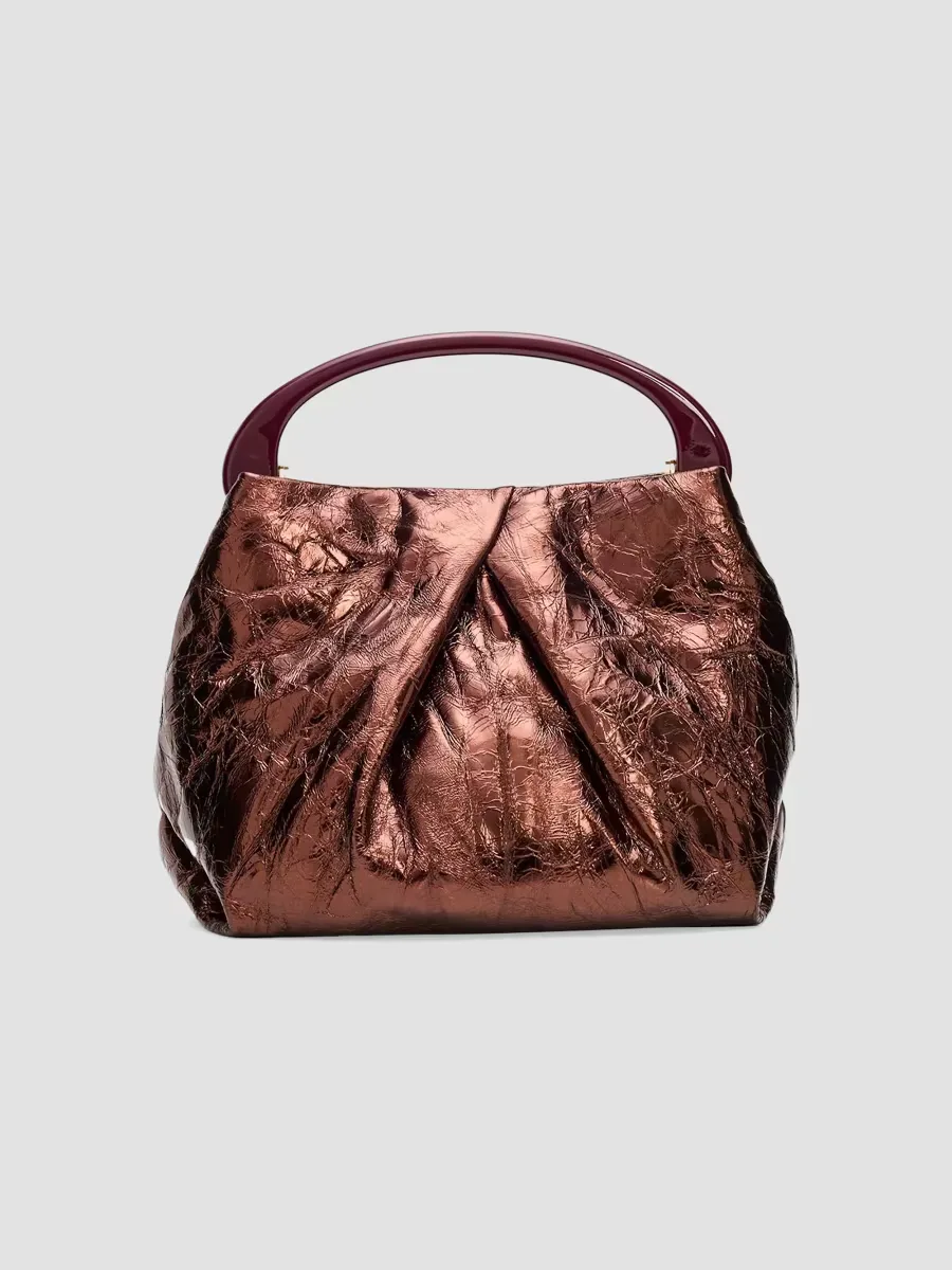 Small Leather Top-Handle Bag by Dries Van Noten